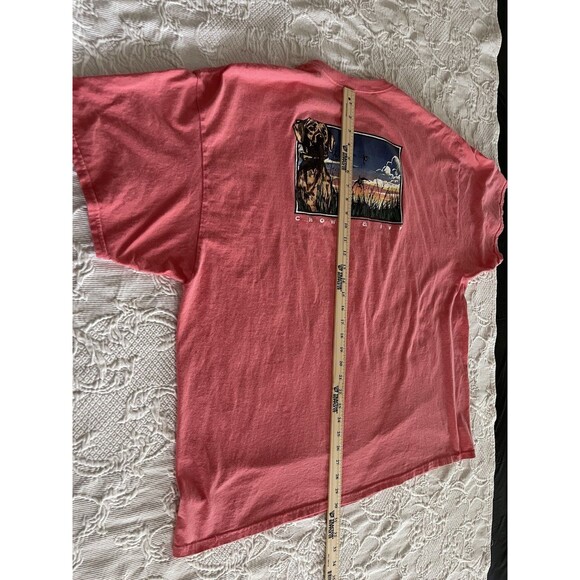 Crown & Ivy Duck Hunting Dog Theme Chocolate Labrador T-Shirt Cotton Mens 2XL - Picture 6 of 9